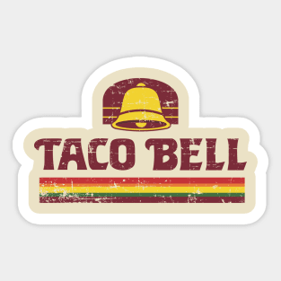 Vintage Taco Paper Cups Sticker